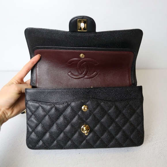 Chanel Classic Medium Black Caviar Flap - Picture 12 of 14
